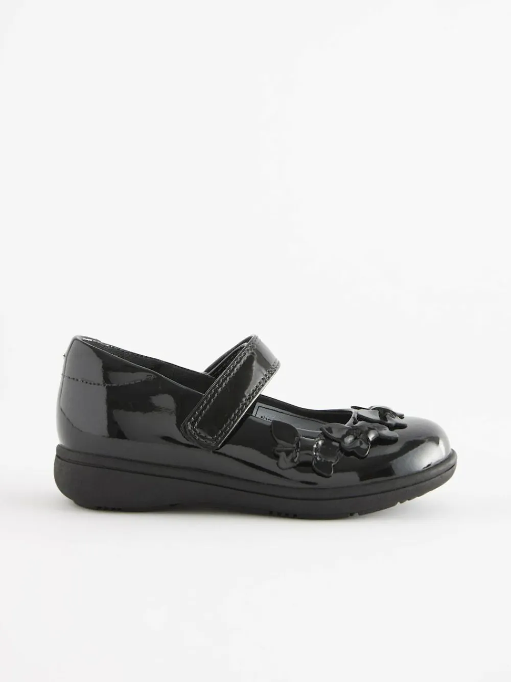 Discount Next Standard Fit (F) School Junior Butterfly Mary Jane Shoes Black Patent