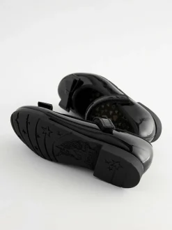 Sale Next Black Patent Standard Fit (F) School Leather Bow Mary Jane Shoes