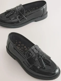 Next Standard Fit (F) Leather Tassel Loafer School Shoes^ Shoes