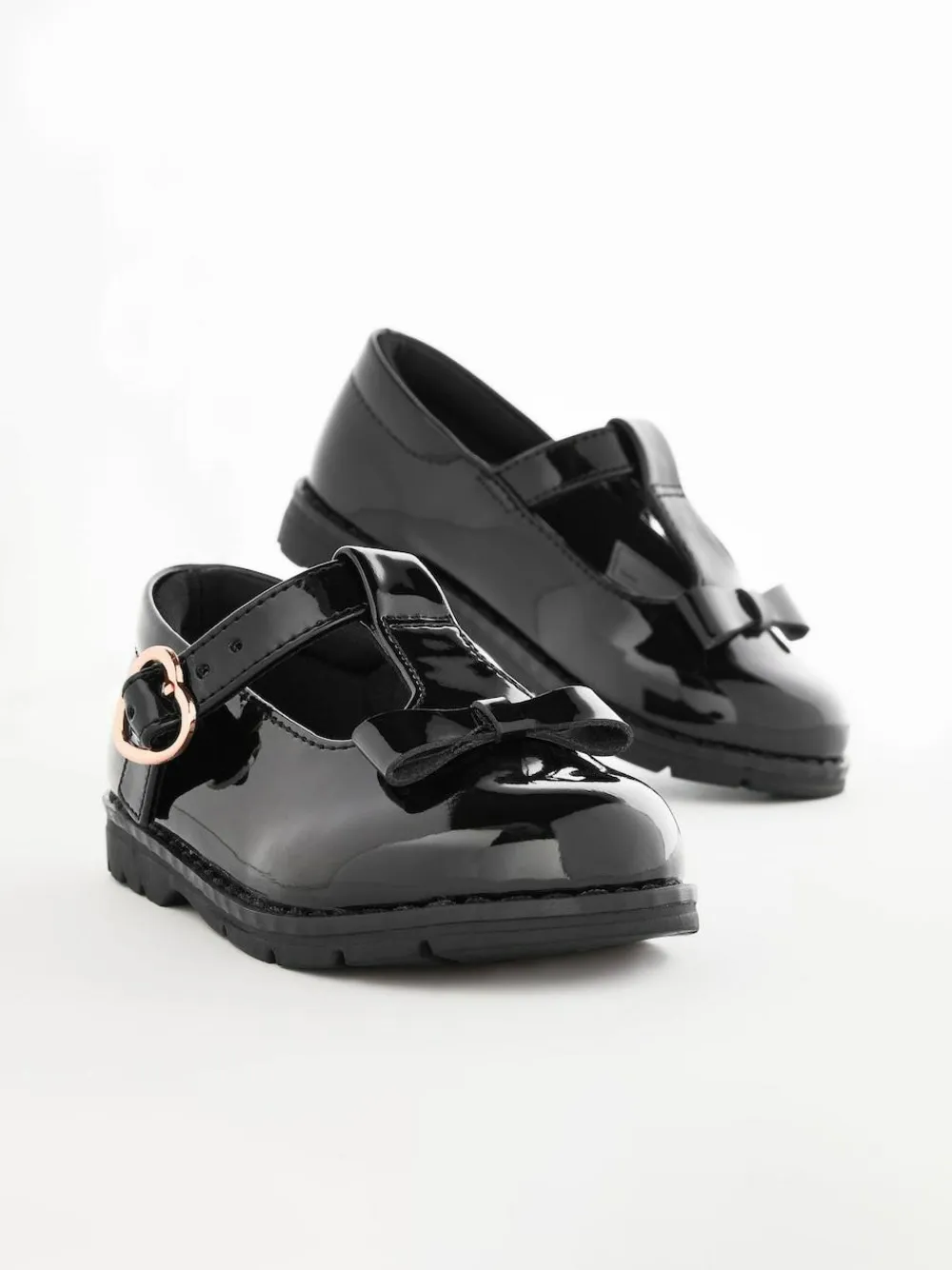 Next Standard Fit (F) School Junior Bow T-Bar Shoes^ Boots|Shoes