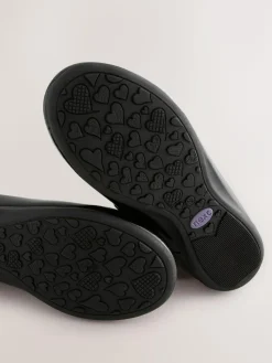 Next Standard Fit (F) Leather Ballerina School Shoes^ Shoes