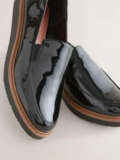 Next Standard/Wide Fit Forever Comfort® Slip On Clean Chunky Sole Loafers^Women Flats