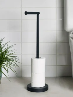 Online Next Pivot Top Toilet Roll Holder Black