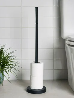 Online Next Pivot Top Toilet Roll Holder Black
