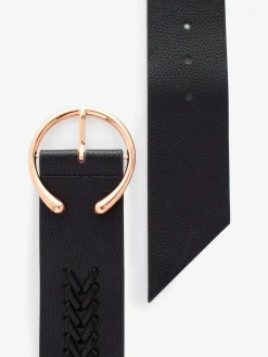 Next Plait Detail Wide Belt^Women Belts