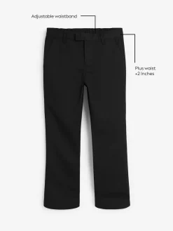 Hot Next Plus Waist School Formal Trousers (3-17yrs) Black