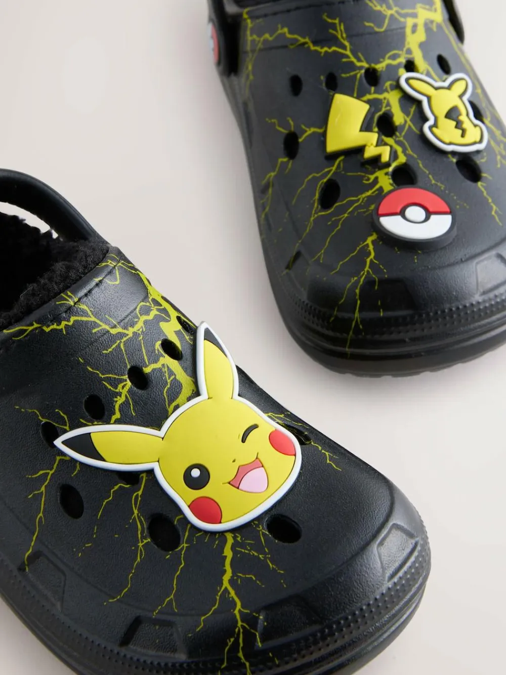 Next Black Pokemon Warm Lined Slipper Clogs^BOY Nightwear