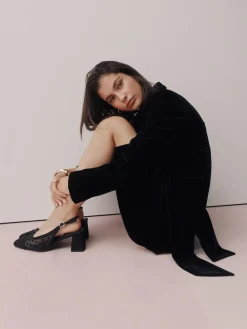 Next Forever Comfort® Square Toe Slingback Block Heels^Women Heels