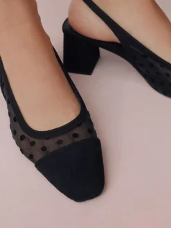 Next Forever Comfort® Square Toe Slingback Block Heels^Women Heels