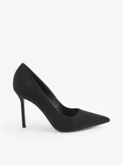 Outlet Next Black Premium Point Toe Court Shoes