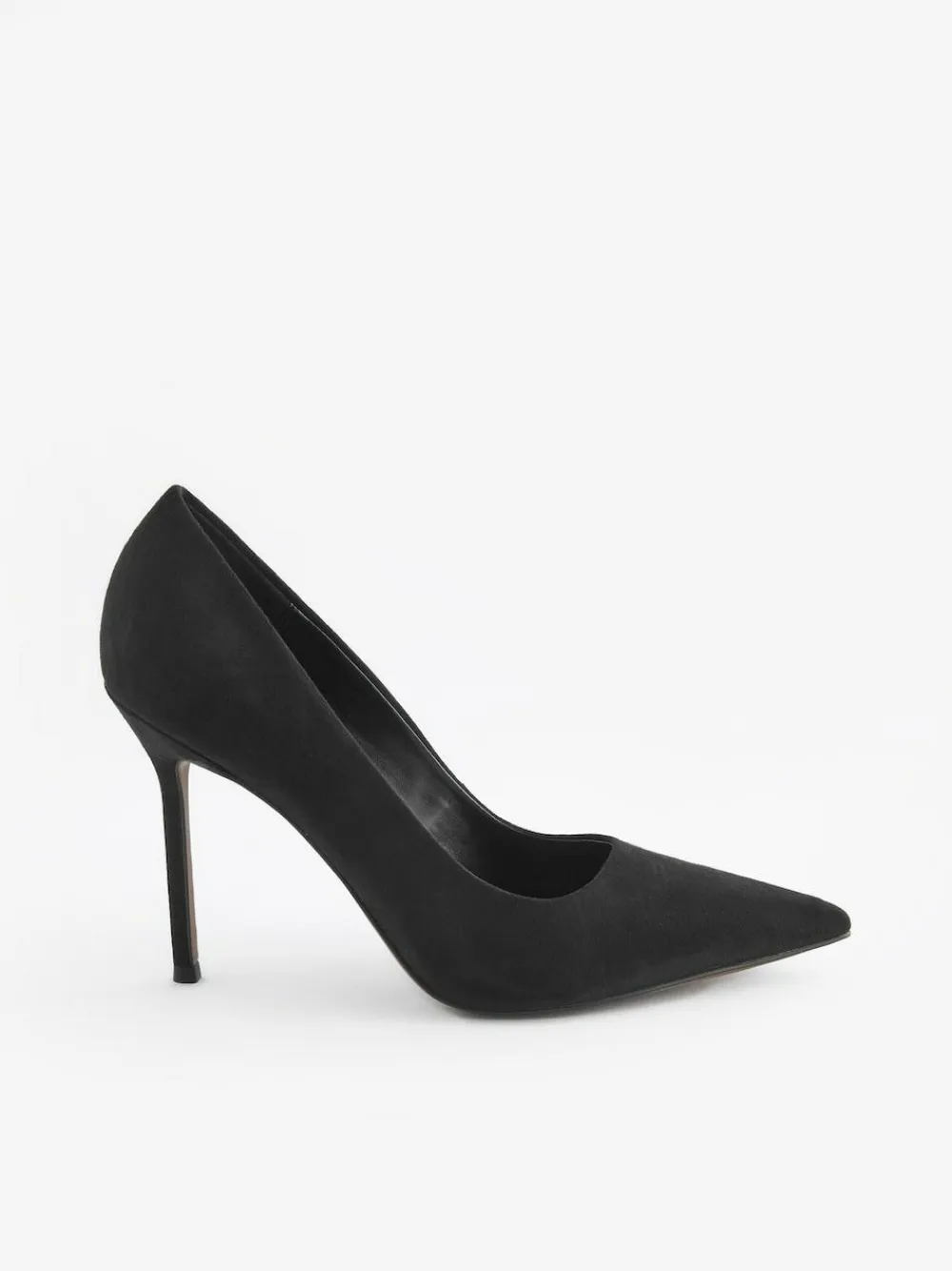 Outlet Next Black Premium Point Toe Court Shoes