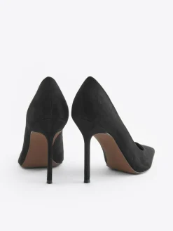 Outlet Next Black Premium Point Toe Court Shoes