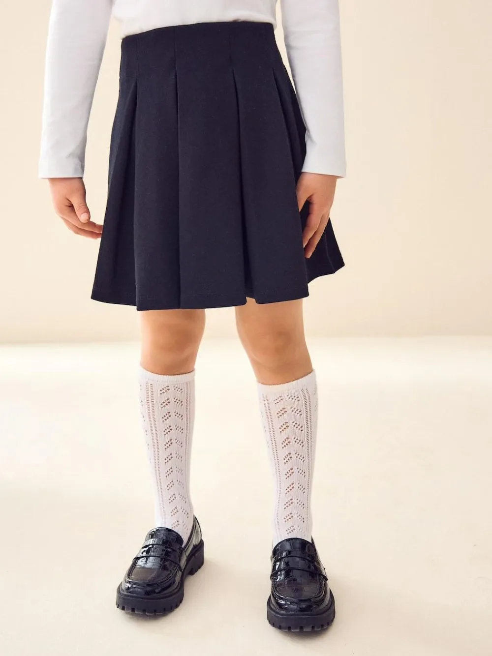 Next Pull on Jersey Stretch Pleated School Skirt (3-17yrs)^ Shorts & Skirts