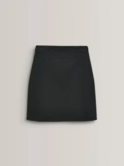 Online Next Pull-On Jersey Stretch School Pencil Skirt (3-18yrs) Black