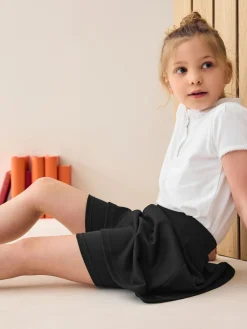 Sale Next Pull-On School Skort with Jersey Stretch (3-17yrs) Black