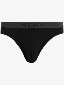 Next Black Pure 100% Cotton Briefs 4 Pack^ Underwear|Underwear