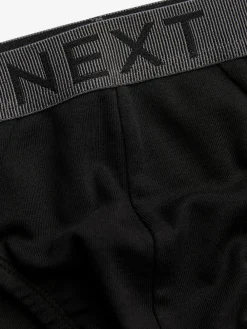 Next Black Pure 100% Cotton Briefs 4 Pack^ Underwear|Underwear