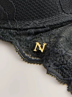 Next Black Push Up Pad Plunge A-D Wow Triple Boost Lace Multiway Bra^Women Bras