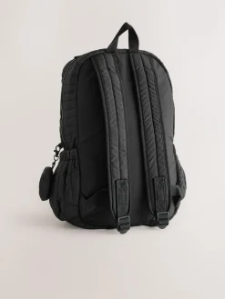 Online Next Black Quilted Backpack