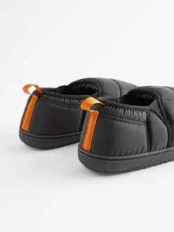 Online Next Black Quilted Slippers