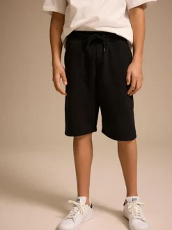 Online Next Black Regular Fit Basic Shorts (3-16yrs)