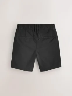 New Next Black Regular Fit Chino Shorts (3-16yrs)
