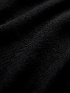 Next Regular Fit Cotton Rich Roll Neck Jumper Black