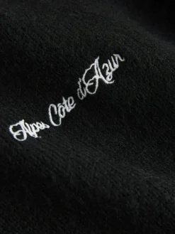 Sale Next Regular Fit Embroidered Chest Motif Cardigan Black