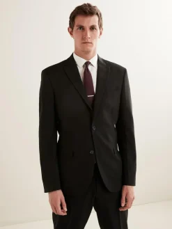 Next Regular Fit Essential Suit Jacket^ Black Suits|Suits & Tuxedos