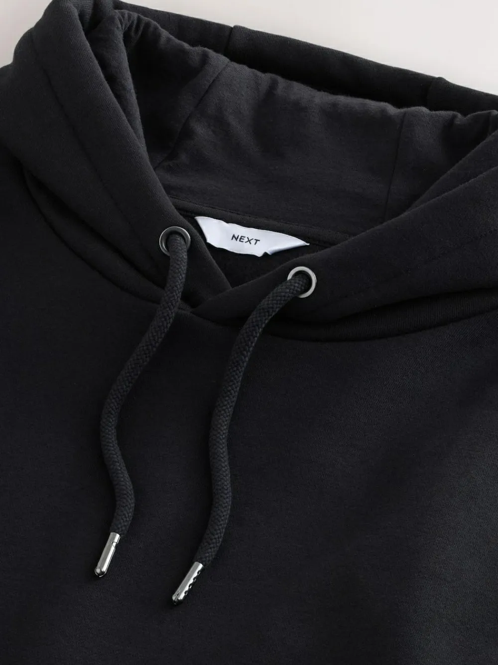 Next Black Regular Fit Heavyweight Cotton Rich Jersey Hoodie^ Nightwear|Sweatshirts & Hoodies