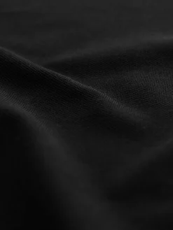 Online Next Black Regular Fit Long Sleeve Pique Polo Shirt