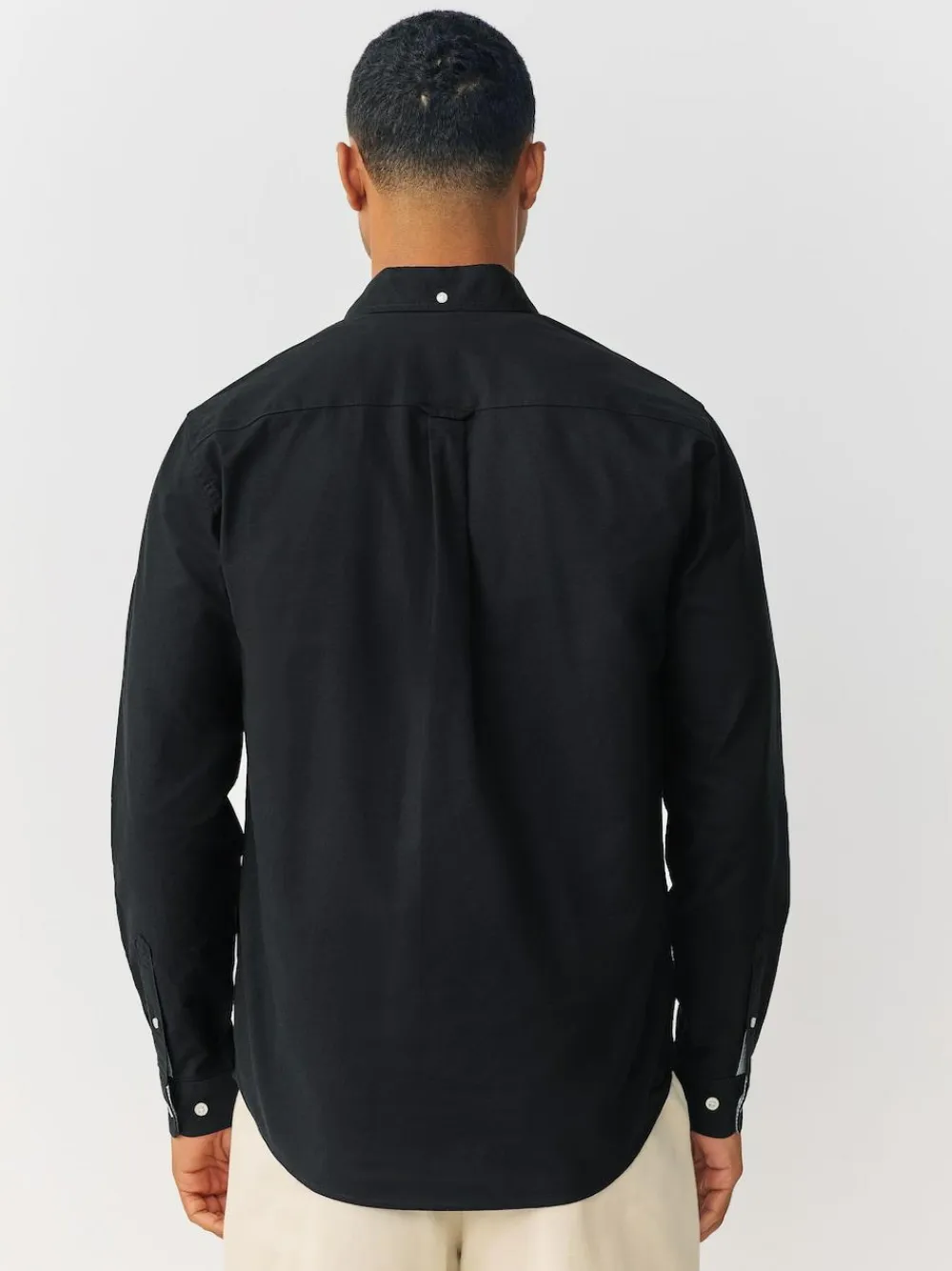 Hot Next Black Regular Fit Long Sleeve Oxford Shirt