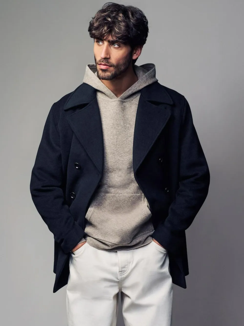 Next Regular Fit N.Premium Soft Touch Peacoat with Wool^ Coats & Jackets|Coats & Jackets