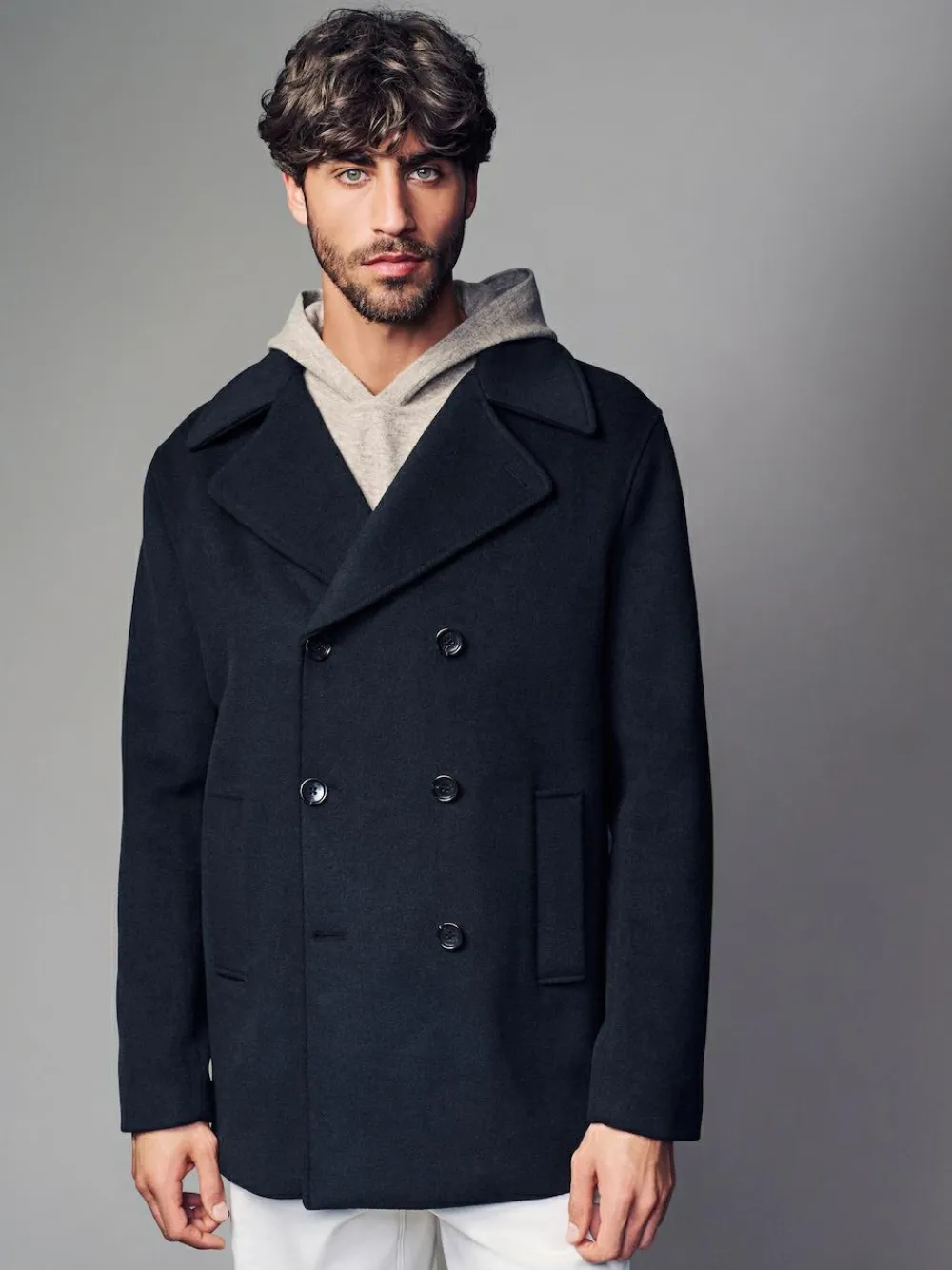 Next Regular Fit N.Premium Soft Touch Peacoat with Wool^ Coats & Jackets|Coats & Jackets