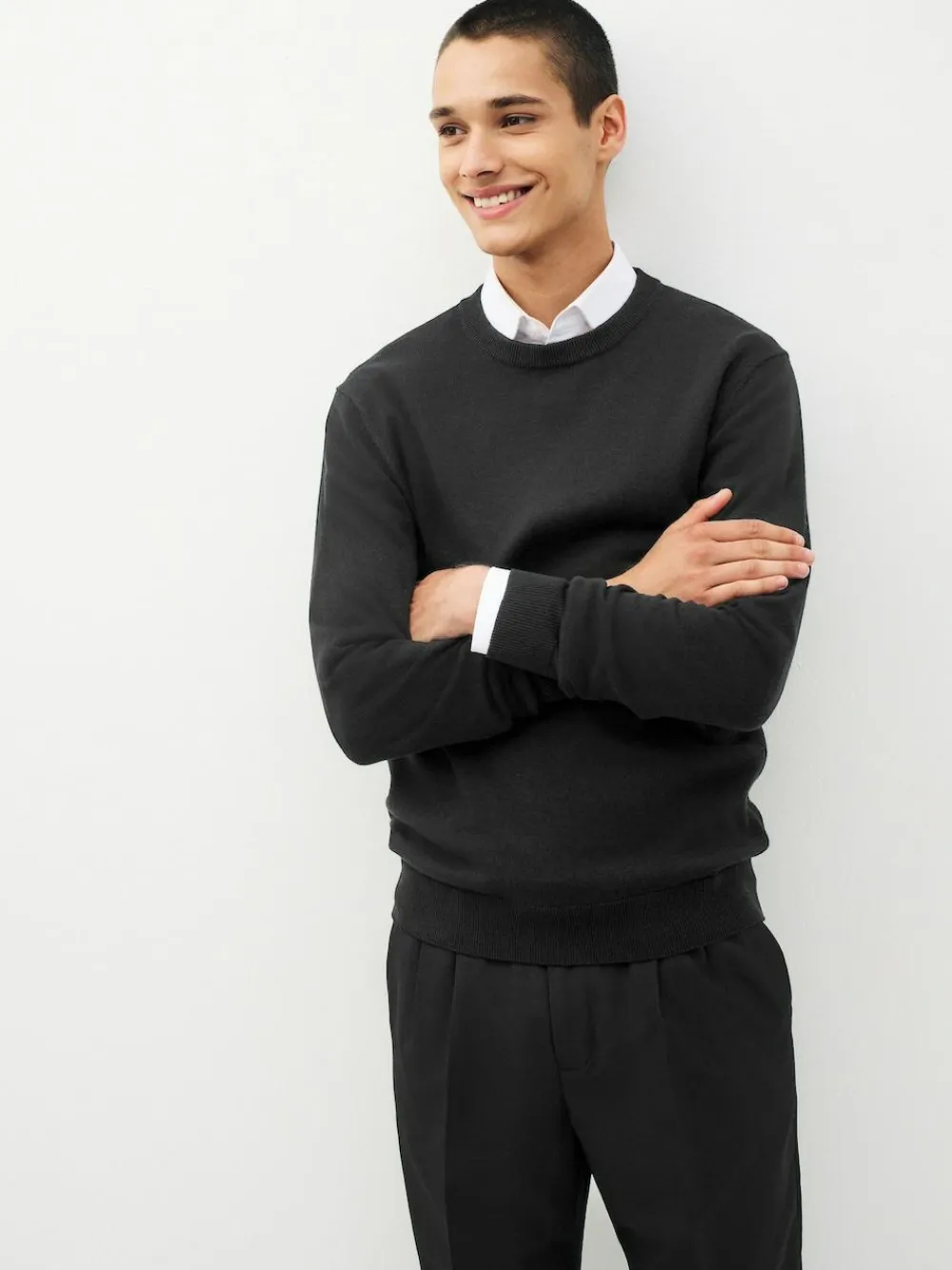 Next Regular Fit Pure Cotton Crew Jumper^ Knitwear|Knitwear