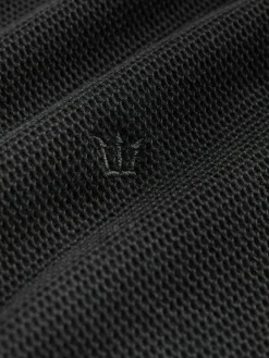 New Next Black Regular Fit Short Sleeve Tipped Polo Shirt