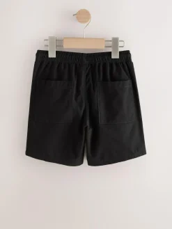 Next Black Regular Fit Shorts (3-16yrs)^BOY Shorts