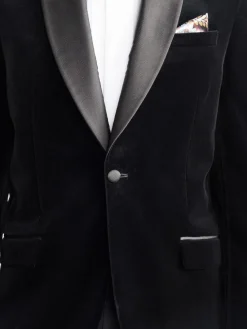 Next Regular Fit Signature Pontoglio Italian Velvet Blazer With Shawl Lapel^ Blazers & Formal Jackets