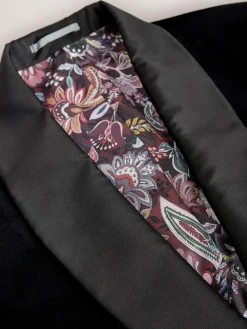 Next Regular Fit Signature Pontoglio Italian Velvet Blazer With Shawl Lapel^ Blazers & Formal Jackets