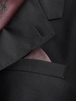 Next Regular Fit Signature Nova Fides 100% Italian Wool Suit Jacket^ Blazers & Formal Jackets|Black Suits