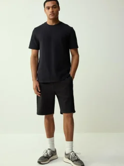 Best Next Black Regular Fit Smart Soft Touch Heavyweight T-Shirt
