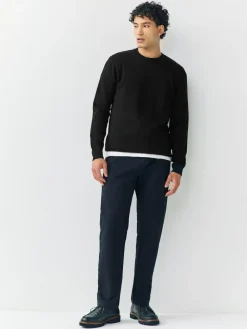 Next Black Regular Fit Soft Touch Crew Neck Jumpers 2 Pack^ Knitwear|Knitwear