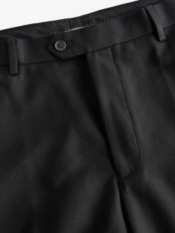 Next Black Regular Fit Textured Suit Trousers^ Pants & Chinos