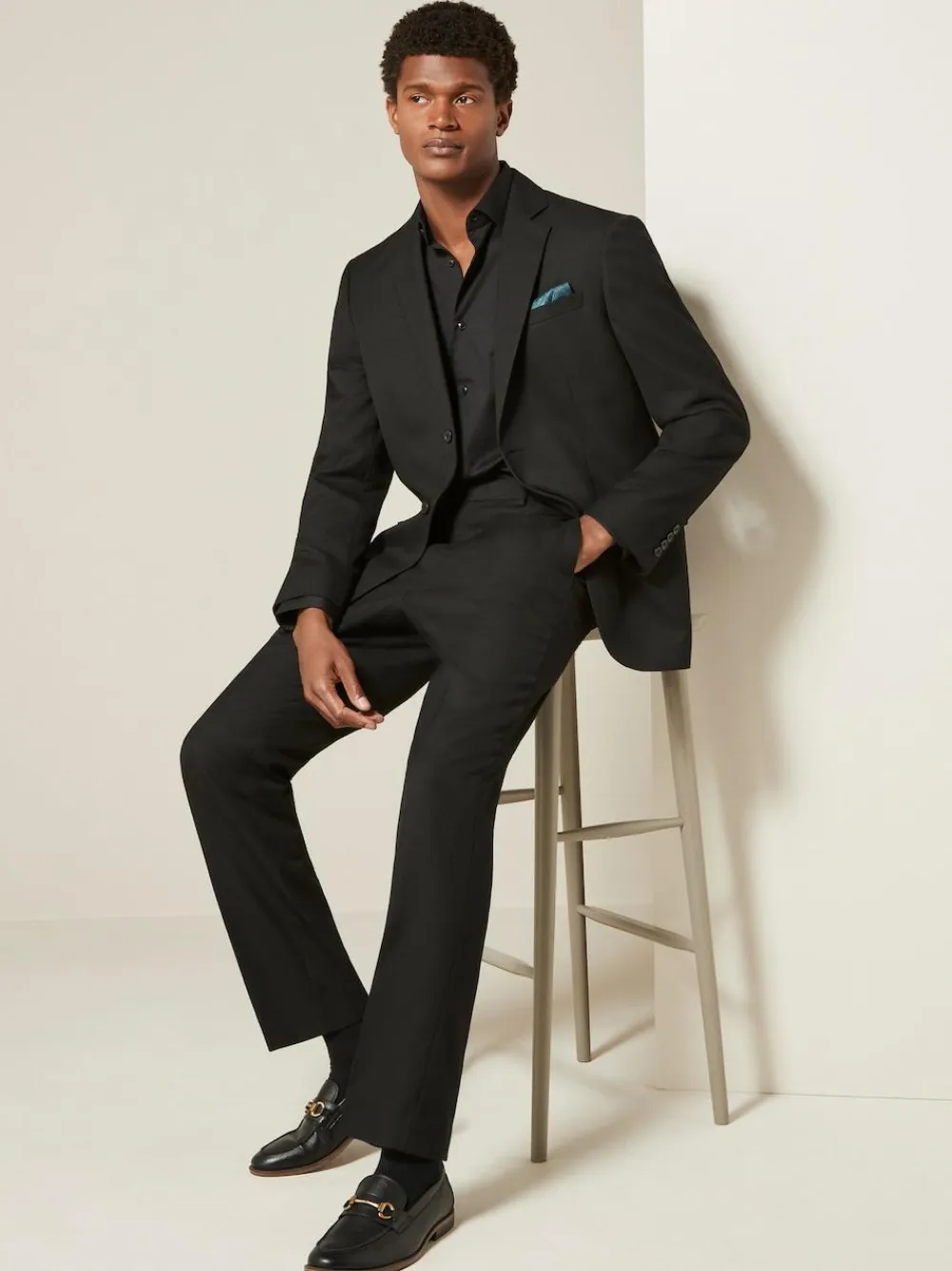 Next Black Regular Fit Textured Suit Jacket^ Blazers & Formal Jackets|Black Suits