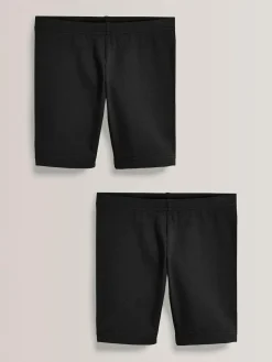Next Regular Length 2 Pack Cotton Rich Stretch Cycle Shorts (3-16yrs)^ Shorts & Skirts