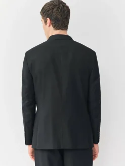 Next Black Relaxed Fit Double Breasted Tuxedo Suit Jacket^ Blazers & Formal Jackets|Black Suits