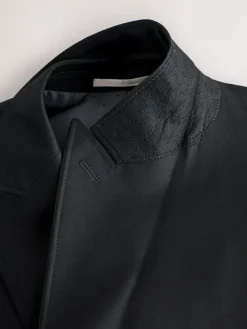 Next Black Relaxed Fit Double Breasted Tuxedo Suit Jacket^ Blazers & Formal Jackets|Black Suits
