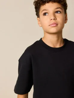 Next Relaxed Fit Heavyweight T-Shirt and Shorts Set (3-16yrs)^BOY Tops|Shorts