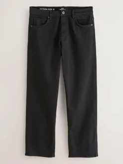Next Relaxed Fit Motionflex Jeans Black