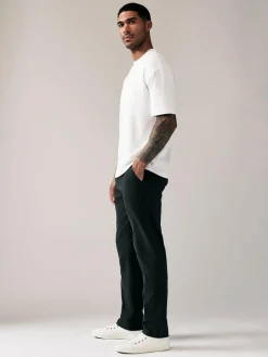 Next Black Relaxed Fit Stretch Chinos Trousers^ Nightwear|Pants & Chinos